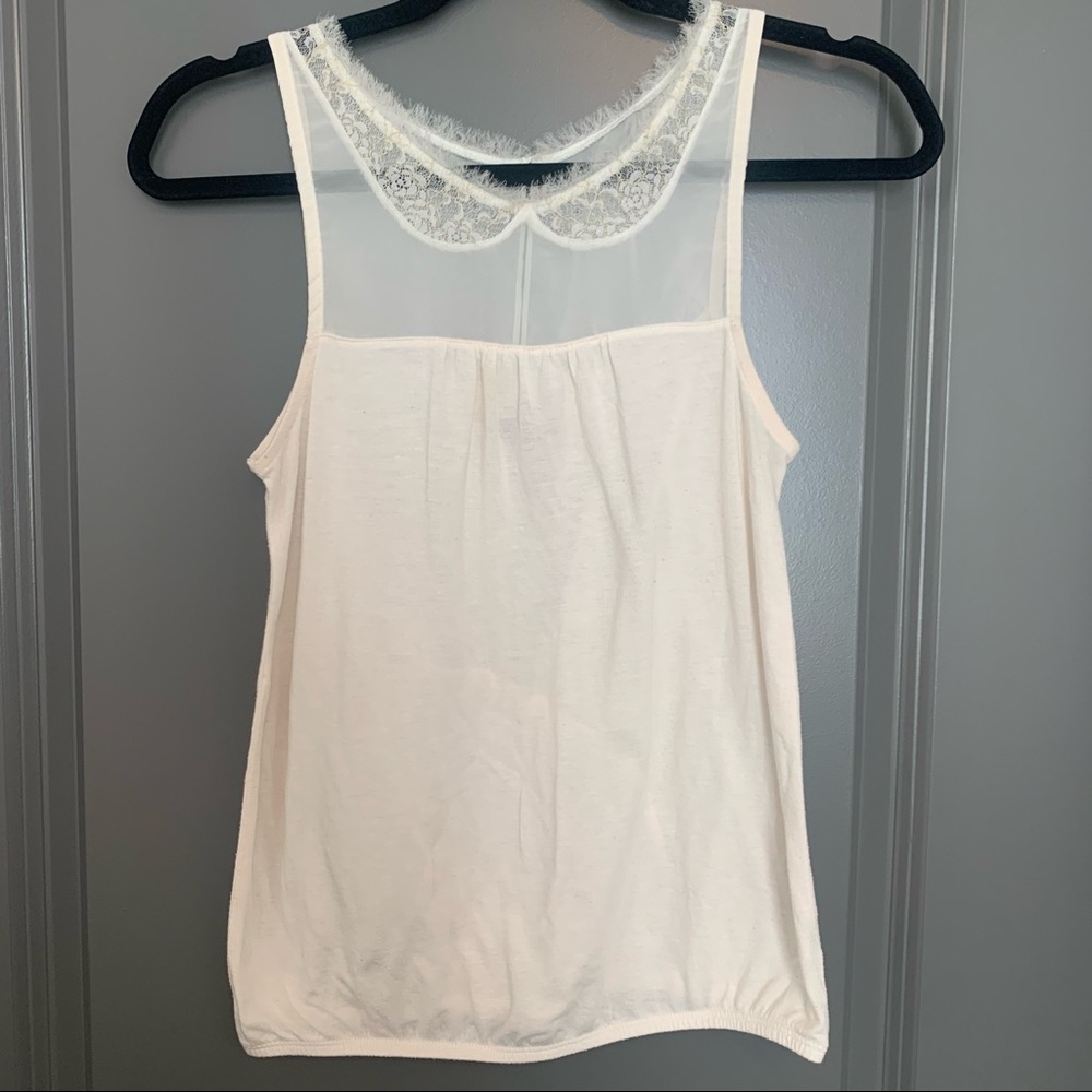 Cream Babydoll tee from American eagle size small